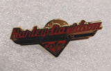 Small Vintage Harley Davidson New York Cafe Pin Red Black Gold 1.5 In