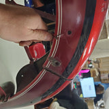 Vtg OEM Red Harley OHV Twin Panhead 1951-1954 Rear Fender Factory Rigid Original