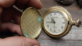 Lof of 6 Pocket Wrist Watches Untested Parts Repair Quartz Bailin Military Park