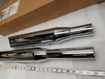 New Screamin Eagle Slip On Mufflers Harley Softail Slash cut Fatboy FXST 2000^