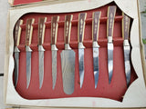 Vintage Sheffield Regent Knife Cutlery Set England 19pc Fancy Kitchenwa Treasure