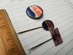 set of vintage Pepsi Cola Advertising Hat PIns 1960's Badge Soda collector Group