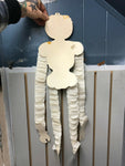 Vintage Halloween Pumpkin Skeleton Paper Accordion Decoration Beistle