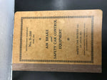ANTIQUE VINTAGE INSTRUCTION PAMPHLET S-100 JUNE 1927 RAILROAD BRAKE SAFETY BOOK