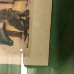 HUMMEL PRINT READING WITH DOG AND GIRL SEWING WITH CAT AND BIRD 2 PRINTS