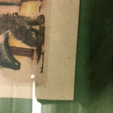 HUMMEL PRINT READING WITH DOG AND GIRL SEWING WITH CAT AND BIRD 2 PRINTS