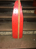 VINTAGE IRONING BOARD COLLAPSIBLE METAL IRON BOARD RETRO RED PLAY TOY.