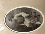 VINTAGE BRIDAL PHOTOS IN FRAME WEDDING DRESS BEAUTY WOMAN 3 PICTURES