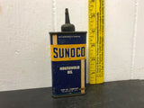 VINTAGE SUNOCO HOUSHOLD OIL CAN 4 OZ. SUN OIL COMPANY COLLECTABLE TIN