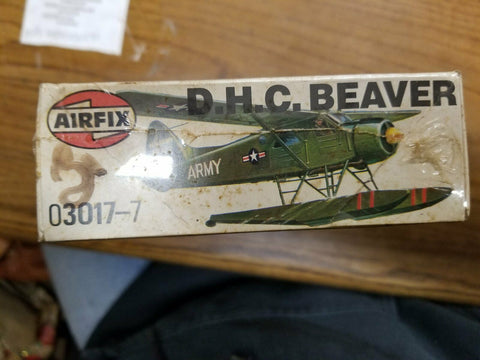 Vintage Airfix D.H.C. Beaver U.S. Army Biplane Model Kit NIB Collectible RARE