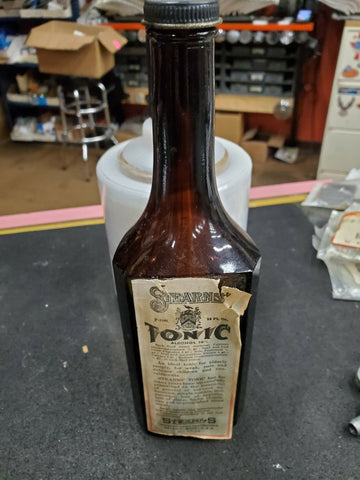 Antique Tonic Frederick Stearns Co Detroit Mi Quack Medicine Cures Label Bottle