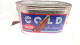 Coca Cola 2002 Galvanized Logo Oval Party Ice Pail Bucket Cooler Tub Metal