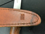 VINTAGE SHARP DF 60 FIXED BLADE KNIFE LEATHER SHEATH STAINLESS JAPAN FISHING