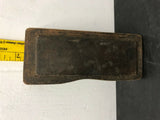 Antique Vintage Hone Stone On Wooden Base Knife Sharpener Tool Straight Razor