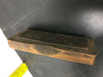 Antique Vintage Hone Stone On Wooden Base Knife Sharpener Tool Straight Razor