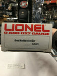 NEW IN BOX VINTAGE  LIONEL GREAT NORTHERN BOX CAR 6-9401 0 AND 27 GAUGE