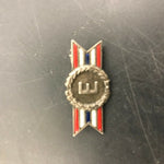 VINTAGE WWII ARMY NAVY E PRODUCTION AWARD STERLING SILVER & ENAMEL PIN MILITARIA