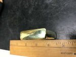 VTG FLORENTINE ENGRAVED BRASS ZIPPO LIGHTER CLEAN UNENGRAVED 1994 WESTERN