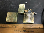 VTG FLORENTINE ENGRAVED BRASS ZIPPO LIGHTER CLEAN UNENGRAVED 1994 WESTERN