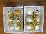 2 sets Essentials for the Season 6 Count glass bulb ornaments