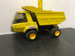 Vintage Rare Joustra Goliath Yellow Dump Truck Tin Toy France Pressed Steel Tonk