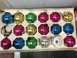 3 Boxes Vintage Glass Tree Ornaments Woolworth Kmart 42 Pieces Christmas Tree