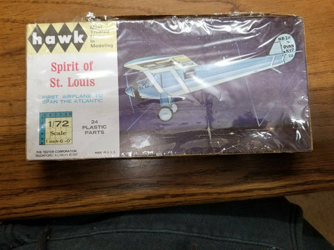 Vintage Hawk Spirit of St. Louis Model Kit Historial NIB Wright Brothers RARE