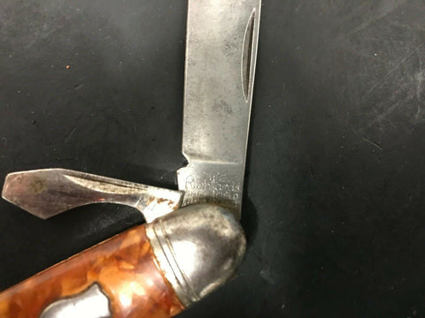 VINTAGE RICHARDS 3 BLADE SCOUT FOLDING POCKET KNIFE SHEFFIELD ENGLAND –
