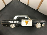 VINTAGE ICHIKO  NJ STATE POLICE FRICTION CAR 1960'S TIN CHEVY IMPALA