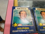 70's Topps Football Cards Bob Griese jack mildren Don Cockroft Mel tom Towntalk