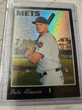 Peter Alonso Heritage Chrome Black Refractor Mets 62/69 Topps RC Rookie Card