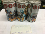 LOT OF 6 IRON CITY STEELERS BEER CANS OWNER/COACH PITTSBURGH VINTAGE COLLECTION
