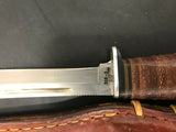 VINTAGE CASE XX HUNTING FIXED BLADE KNIFE 316-5 SSP W/ GERBER LEATHER SHEATH