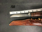VINTAGE CASE XX HUNTING FIXED BLADE KNIFE 316-5 SSP W/ GERBER LEATHER SHEATH