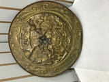 DECORATIVE METAL WALL HANGING PLATE TAVERN SCENE MADE IN ENGLAND ANTIQUE