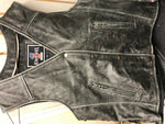 KNIEVEL CYCLES MOTORCYCLE VEST LADIES XL RIDING HARLEY GRAY LEATHER PATCH NWT