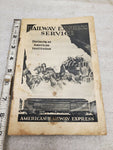 Vintage American Railway Express RR Railroad Brochure 1900's Literature Shipping