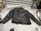 Vintage Police Style Leather Jacket USA Brooks 711z 42 Old Skool Biker Rat Rod