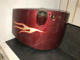 2000 & UP HARLEY SOFTAIL HERITAGE FATBOY PAINTED OIL TANK FLAMES BURGUNDY USED
