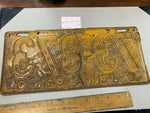 ANTIQUE 1921 PENNSYLVANIA LICENSE PLATE 73-873 VINTAGE MANCAVE PENNA PA 5 DIGIT