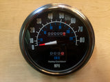 NOS Vintage Harley Speedometer Gauge Oem Shovelhead Flh Electra Wide Glide Fact