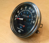 NOS Vintage Harley Speedometer Gauge Oem Shovelhead Flh Electra Wide Glide Fact