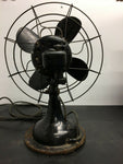 VINTAGE 1930s ROBBINS AND MYERS ELECTRIC 3 SPEED FAN WORKING M4492