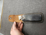 VINTAGE 11" PAKISTAN KNIFE WITH MATCHING SHEATH WOODEN HANDLE COLLECTIBLE