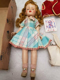Vintage SWEET SUE DOLL AMERICAN CHARACTER 1951 Walks BOX Accessories HANG TAG