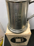 VINTAGE SHULER PEWTER TANKARD  DICK #2679GB BEER BREWERIANA MUG STEIN GLASS BOT