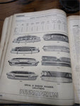 Vtg 1953-60 Motors Auto Repair Manual Book Chevy Ford Mopar Fomoco Service Edsel