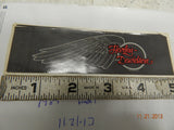 Vintage harley decals stickers round script logo wings wide glide softail flh