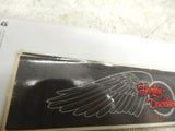 Vintage harley decals stickers round script logo wings wide glide softail flh