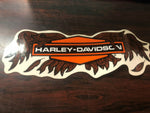 NEW Genuine Harley Davidson Shield Logo w/ Leaves Window Decal Sticker Emblem